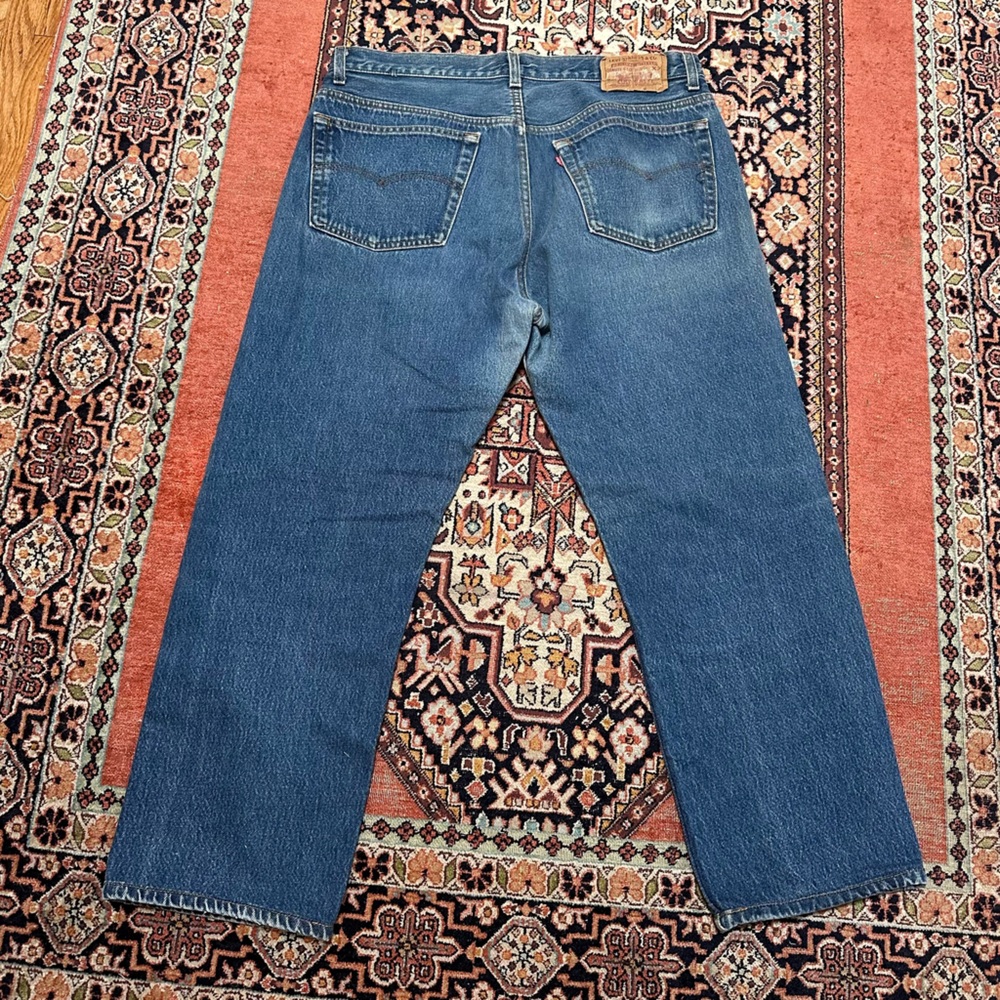 VINTAGE LEVIS 501 • USA • 36/27 Men’s Unisex Hemmed - Picture 3 of 10